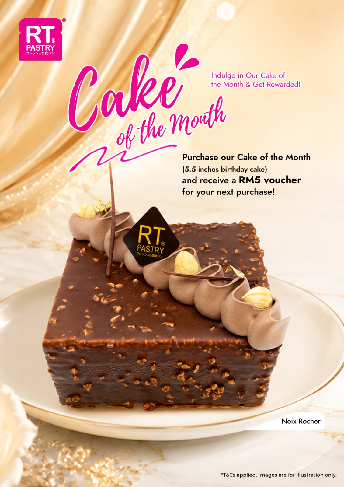 Cake of the month (July) - Hazelnut Sesame