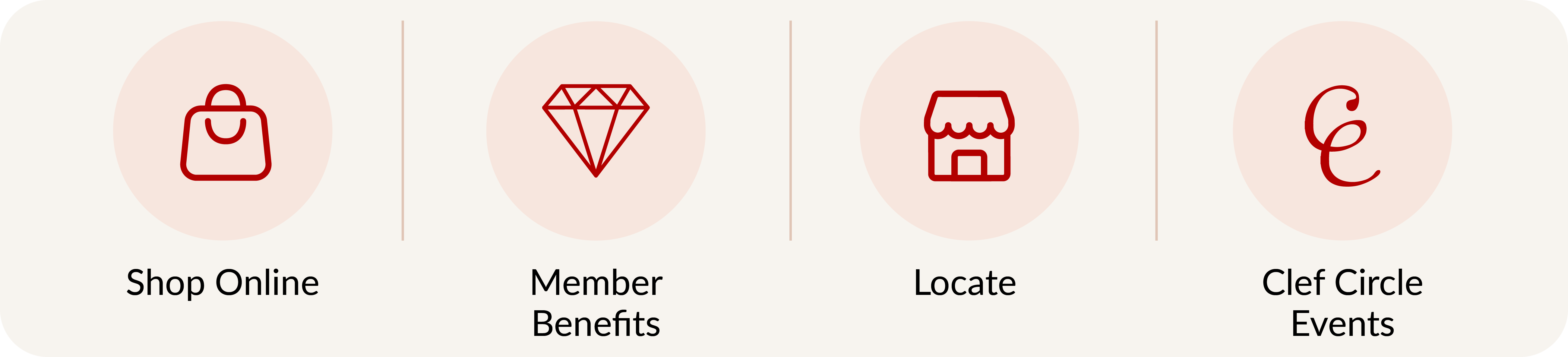 CLEF member shortcuts